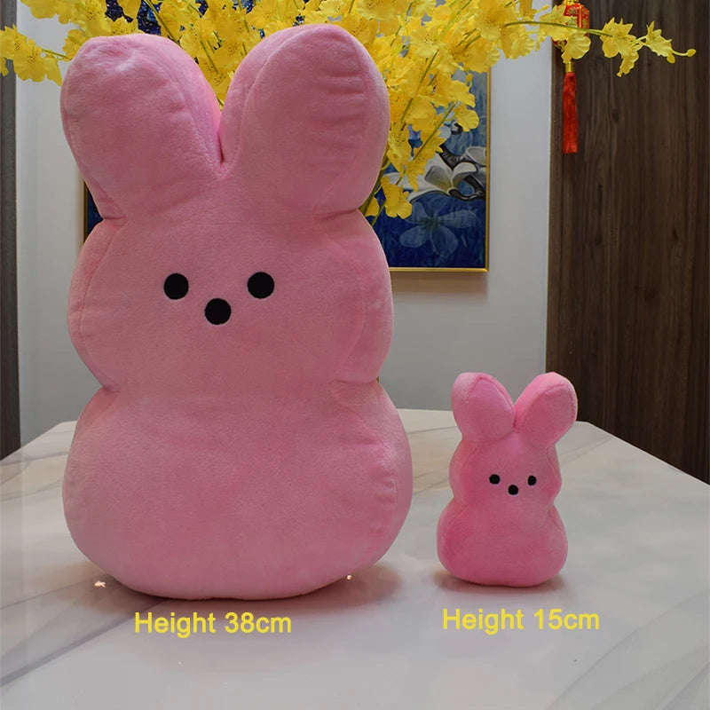 15cm 20cm 50 Easter Bunny Peeps Plush Toys  Cute Rabbit Simulation Stuffed Animal Doll Kids Children Soft Pillow boy girl Gifts