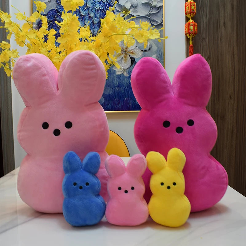 15cm 20cm 50 Easter Bunny Peeps Plush Toys  Cute Rabbit Simulation Stuffed Animal Doll Kids Children Soft Pillow boy girl Gifts