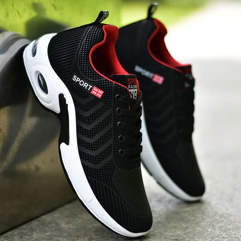 2024 new spring trend sports men's shoes Lace-up thick sole casual breathable fashion shoes Large size Wear skid resistance