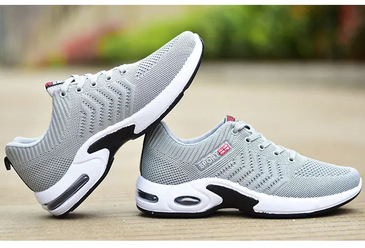 2024 new spring trend sports men's shoes Lace-up thick sole casual breathable fashion shoes Large size Wear skid resistance